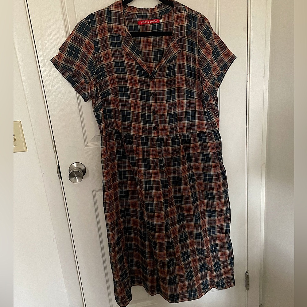 Pyne and Smith Margate Plaid dress no. 30, XL
